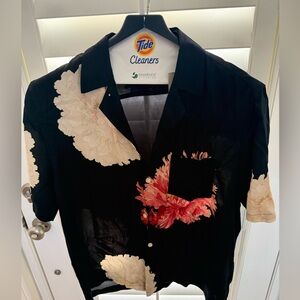 All Saints Charcoal Relaxed Fit Shirt